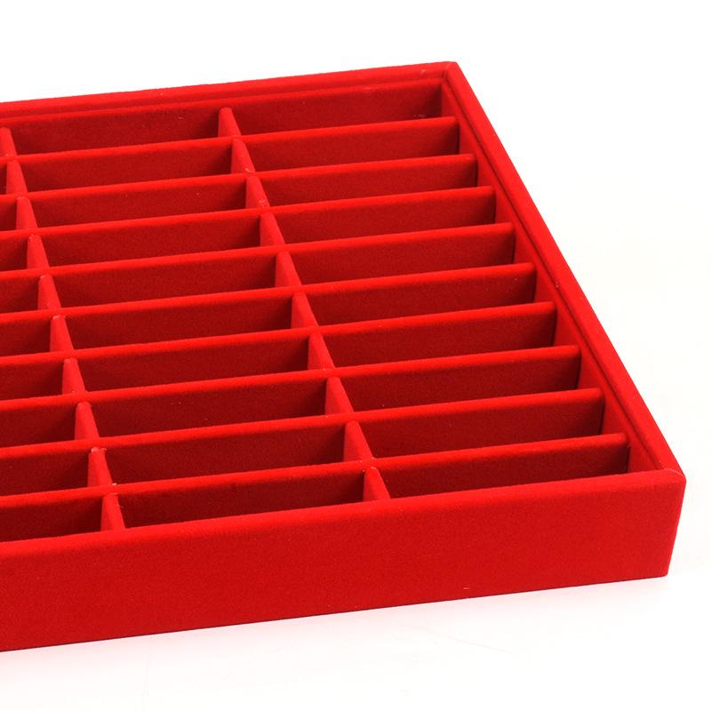 Подставка для ювелирных изделий из красного бархата с золотым кольцом для ожерелий, браслетов и подвесок - Бесплатная доставка