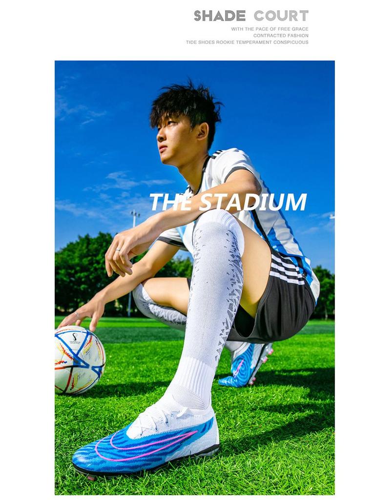 Ronaldo X10 Fly-Knit AG Soccer Shoes for Men and Women - Low-Top Turf Training Cleats