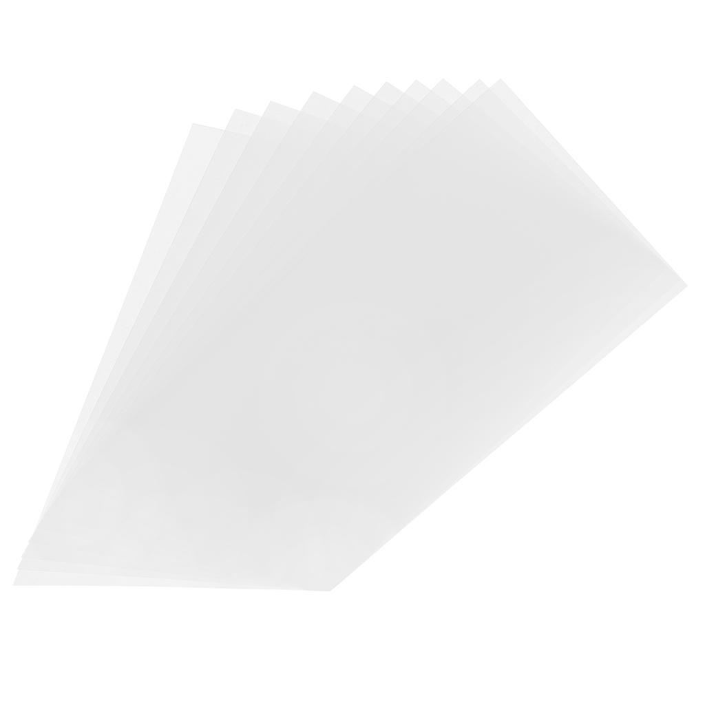 Комплект из 10 термоусадочных листов, термоусадочная пленка, полупрозрачная, под покраску, для детей