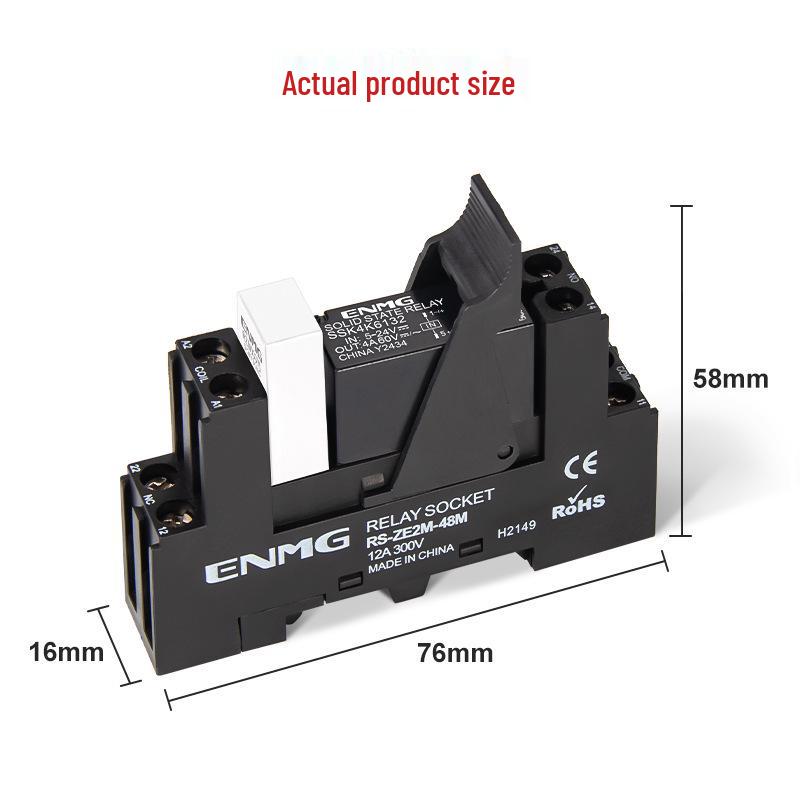 Твердотельное реле Enjue для DIN-рейки SSK10D6132: Управление постоянным током 5~24 В, переменным током 220 В