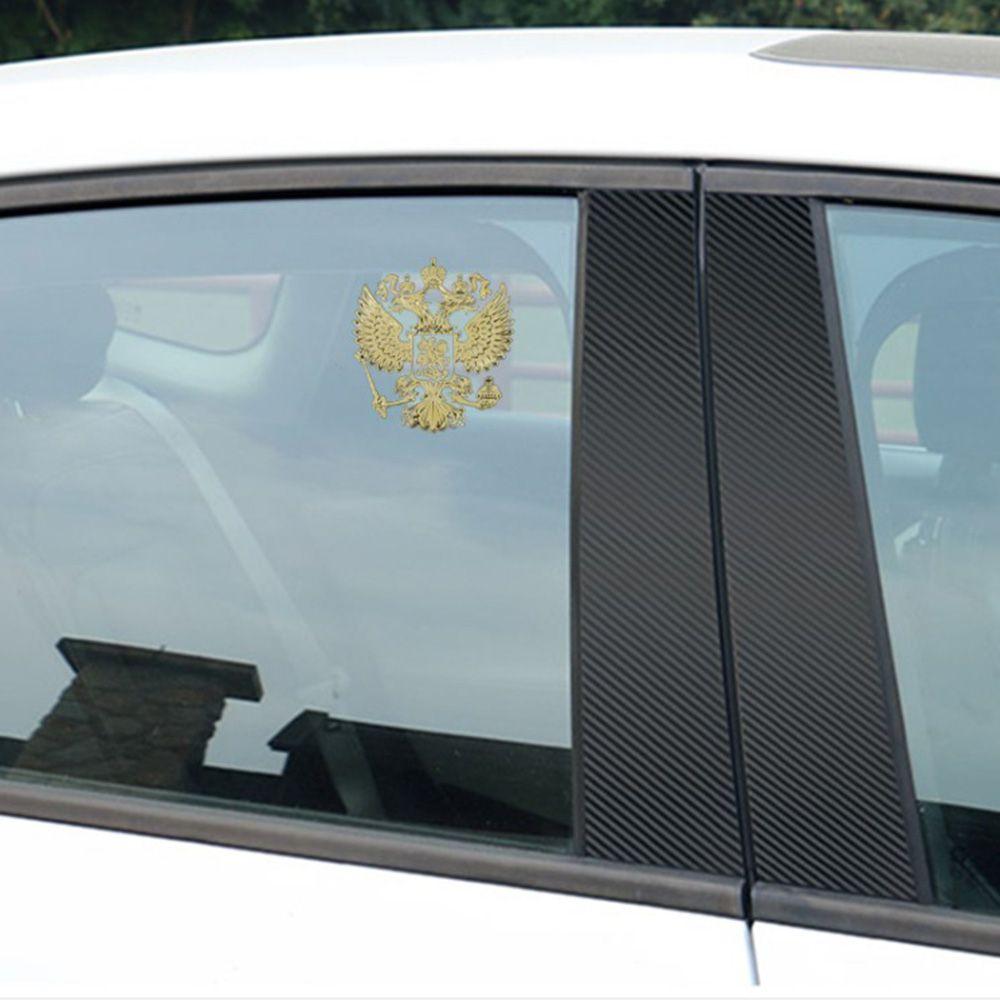 Sticker Auto Decals Car Stickers Federation Eagle Emblem Nickel Metal Coat of Arms of Russia