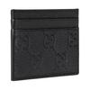 Gucci Кожаный держатель для карт с тиснением логотипа GG Monogram Мужские аксессуары Черный 835151-AAE51-1000