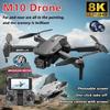 Квадрокоптер M10 с бесколлекторным двигателем, 8K HD-камерой, 5G WIFI FPV, дистанционным управлением, Профессиональный четырехроторный вертолет, 360° Обход препятствий, Игрушки