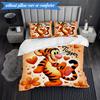 Cartoon Tiger 3pcs K-pop music group Bedding set,Ideal for Bedroom, Dormitory,Including Duvet Cover And 2pcs Pillowcases,Fan gifts
