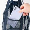 Capacity Toiletry Mesh Bag Large Organize Dry Essentials Handheld Foldable Lightweight Design
