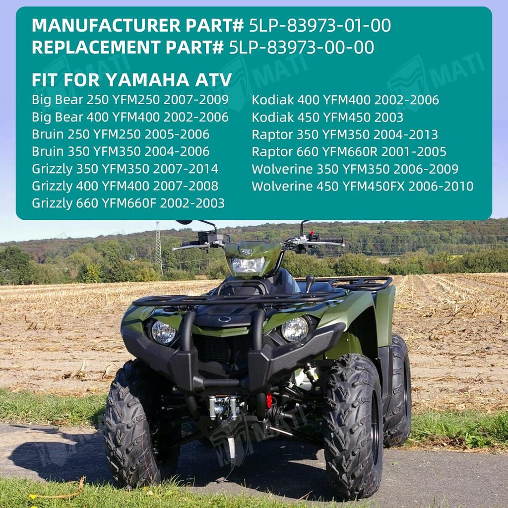 M MATI Left Handlebar Switch Control Engine Start Run Off Headlight For Yamaha YFM Big Bear 250/400 Grizzly 350/400/660 Kodiak 400/450 Wolverine