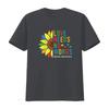 Mens T Shirt Love Needs No Words Autism Awareness Sunflower Kindness Black X Large vintage Washed Stylish fashion homme