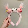 1/2PCS Girls Plush Hairband Clown Doll Design Funny Hair Clip for Christmas Gift Children Cosplay Collection Party Hair Decor