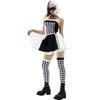 S-XL Drag Queen Vampire Clown Plaid Harlequin Halloween Demon Costume