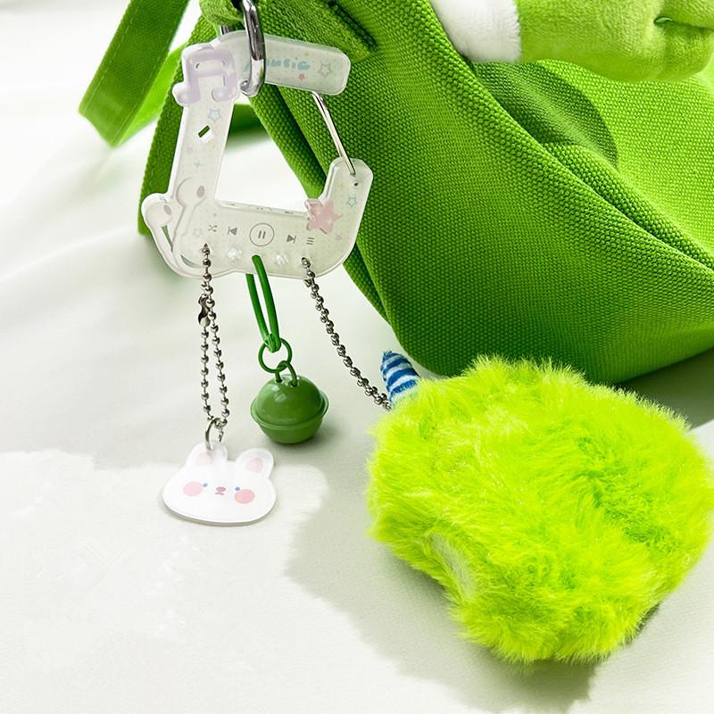 Cute Acrylic Charm Carabiner Climbing Buckle High Aesthetic Value Bag Pendant Creative Gift Keychain Backpack Handbook Decor