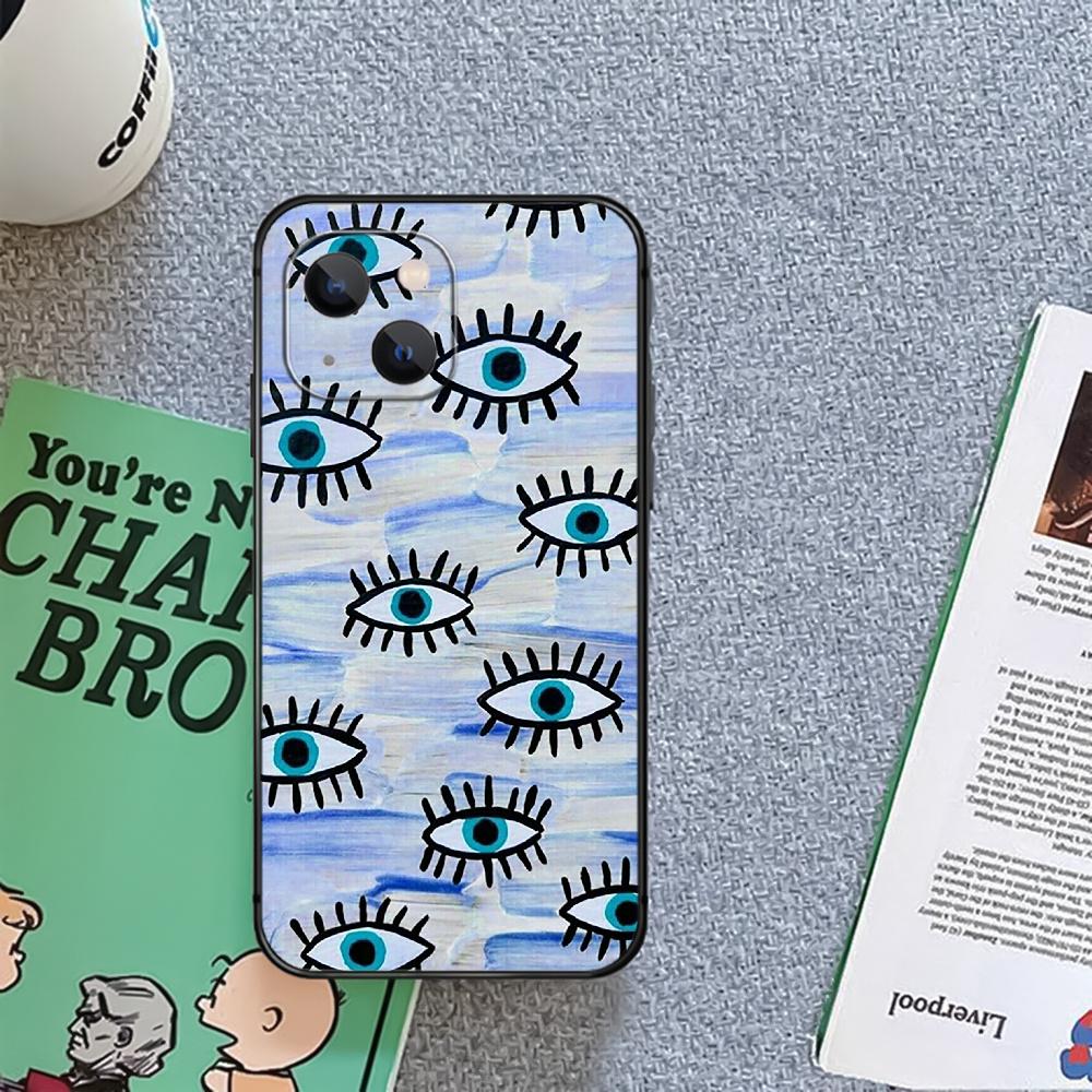 Чехол для телефона с рисунком злого глаза, чехол для iPhone Xiaomi Mi Samsung Galaxy Redmi Note AS 11 12 13 14 15 22 23 24 5G Pro Plus Max Fe Ultra