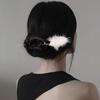 Black White Feather Hair Stick New Chinese Style Senior Simple Innovative Hanfu Tie Up Hair Accessories Women's Jewelry