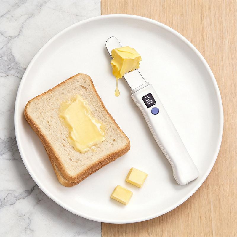 304 Stainless Steel Heating Butter Knife Melting Butter Spreader For Toast Bread Cream Cheese Western Kitchen Gadgets