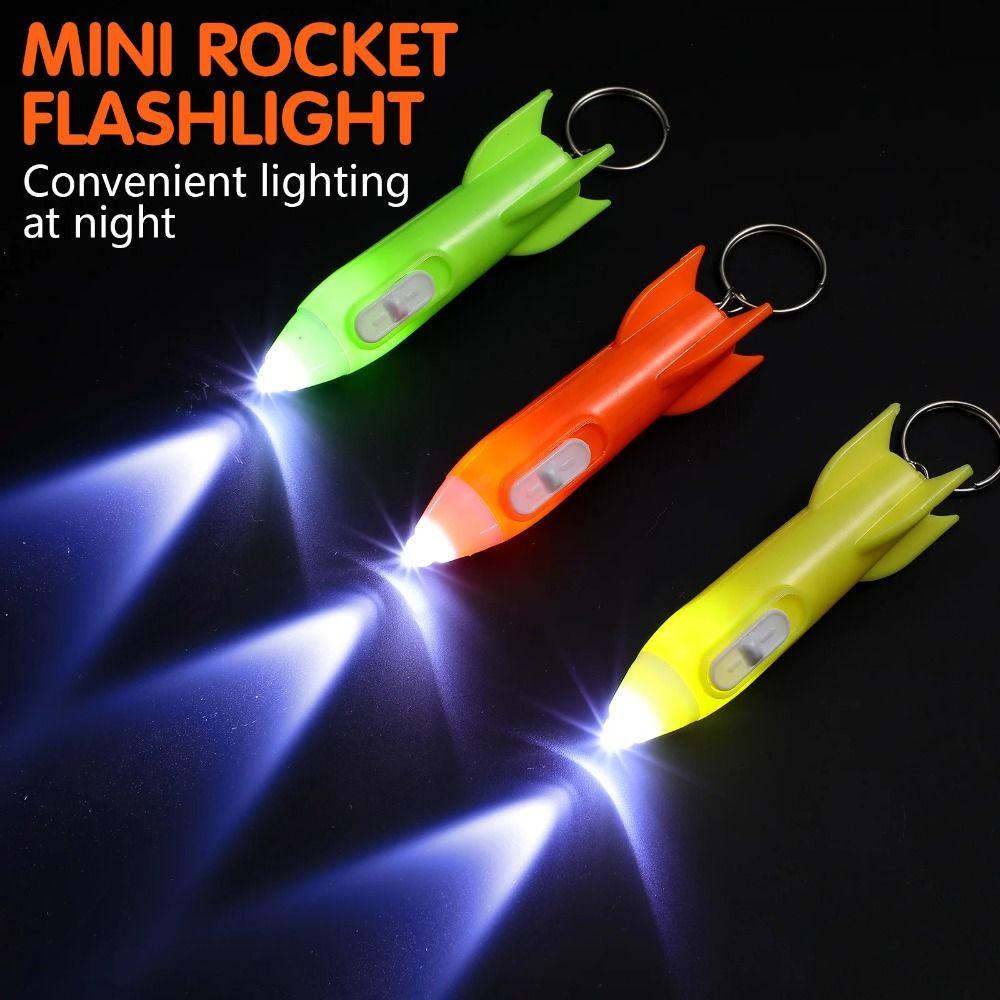 10pcs Bright Flashlight Keychain Mini LED Keychain Portable Kids Flashlights Camping