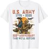 Армия США 1775-2025 250-летие Мы Защищаем Футболка Мужская Женская Футболки Топ