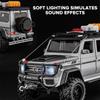 Масштаб 1/24, мини-автоматическое моделирование BENZ Adenture G550 SUV 4x4, литой игрушечный транспорт со звуком и светом, подарок для мальчиков