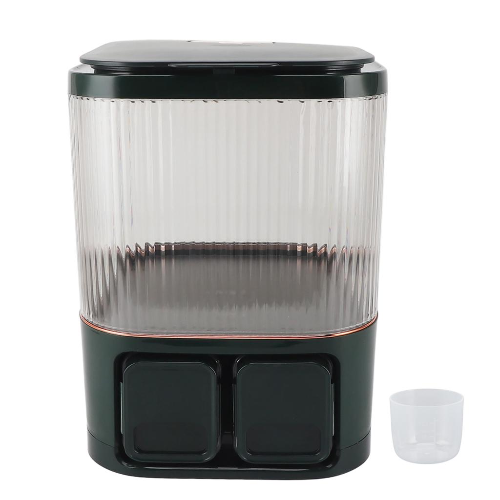 Контейнер для хранения риса большой вместимости, влагозащищенный, герметичный, пластиковый, держатель для муки, диспенсер, бункер для дома, кухни