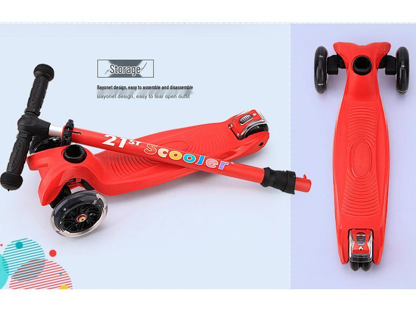 21st Water Ripple Kids' Scooter, Light-Up Wheels, Ages 2-15