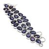 Amethyst Gemstone Handmade 925 Sterling Silver Bracelet 7-8" G3C67