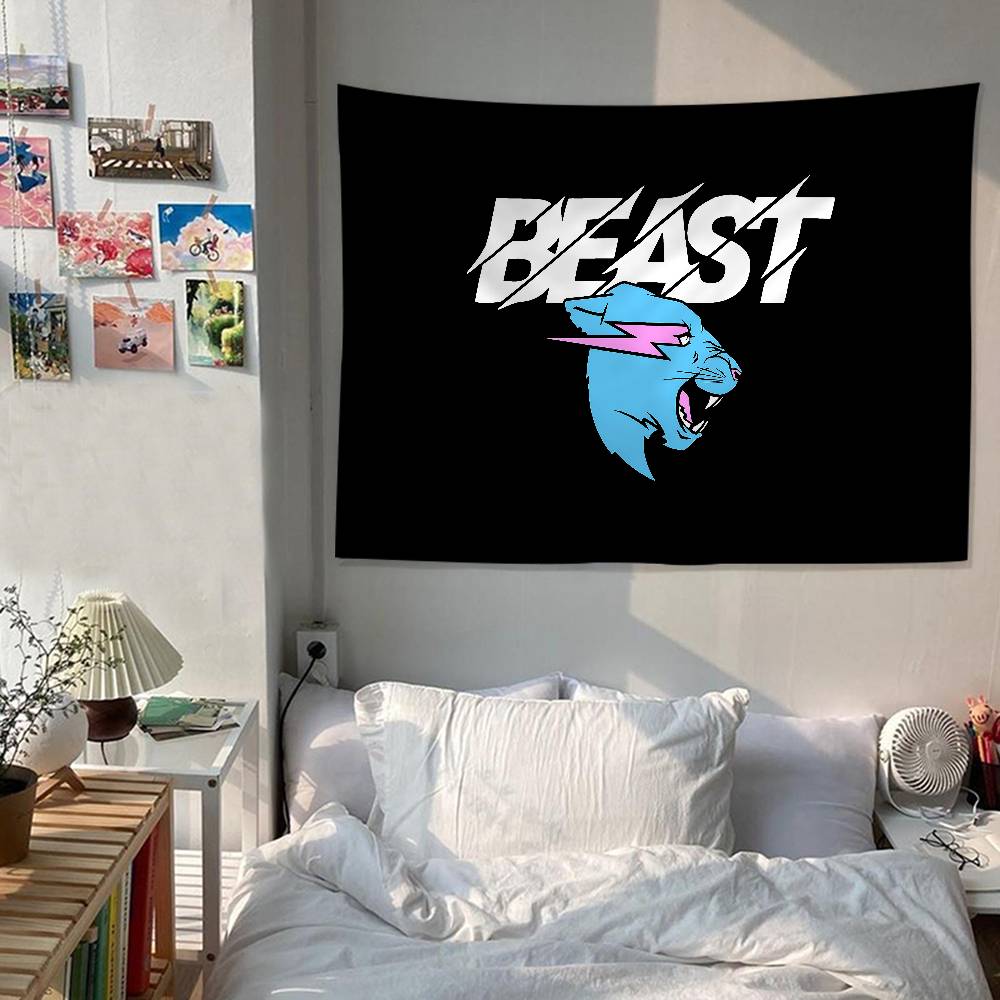Игровой блогер MrBeast Подвесная богемная гобеленовая ткань Богемные настенные гобелены Мандала Дешевая настенная подвеска в стиле хиппи