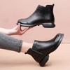 GKTINOO 2024 Осень Зима Женские Ботинки Натуральная Кожа Плоский Каблук Боковая Молния Мягкая Подошва Ретро Стиль Повседневные Матери Короткие Ботинки