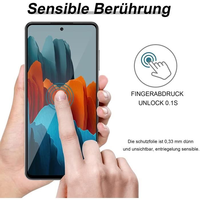 Film de Protection - Samsung - Galaxy A72 - Verre Trempé - 9H Dureté - Antirayures - 2 Pièces