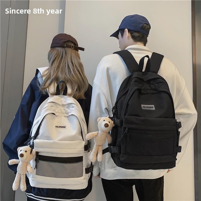 Luo Unisex College Backpack With Nylon And Trendy Printed Design For School