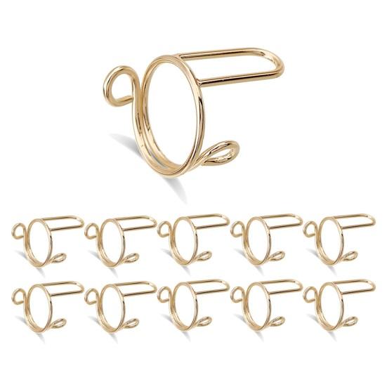 10 шт. Кольца для ногтей на кончиках пальцев Съемный антикоррозийный лак для меди От вредных привычек Предотвращает кусание ногтей для тех, кто кусает ногти Защитные приспособления для ногтей на кончиках пальцев