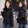 Пуховик женский зимний новый корейская версия свободный стеганый жакет утолщенный модный короткий хлопковый жакет