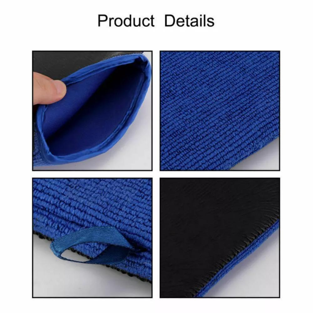 2Pcs Microfiber Magic Clay Mitt Glove Polish Car Wash Glove New Clay Bar Detailing Glove