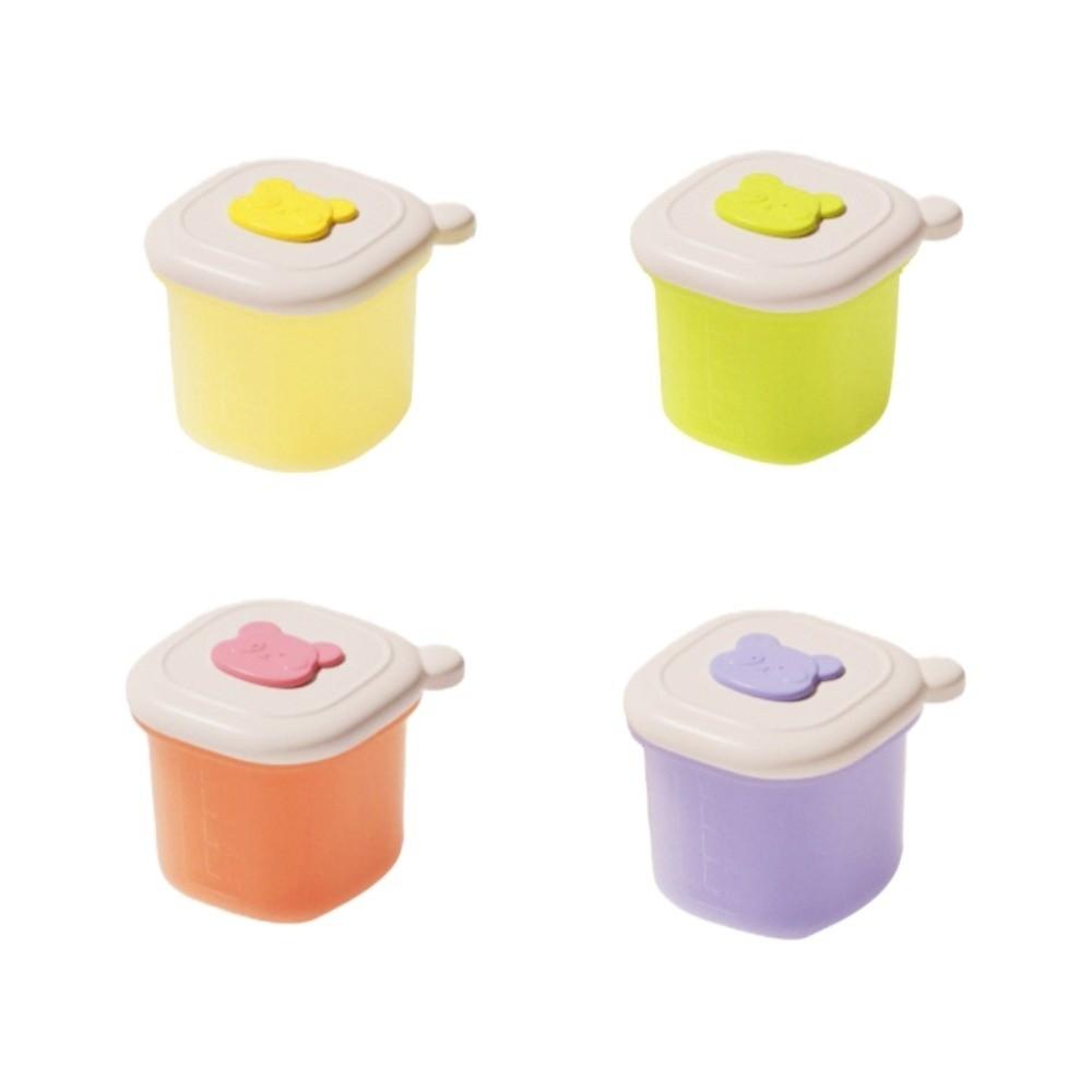 8-Grid Soup Ice Grid with Scales with Lid Food Meal Molds Freezer Ice Cube Molds Baby Food Storage
