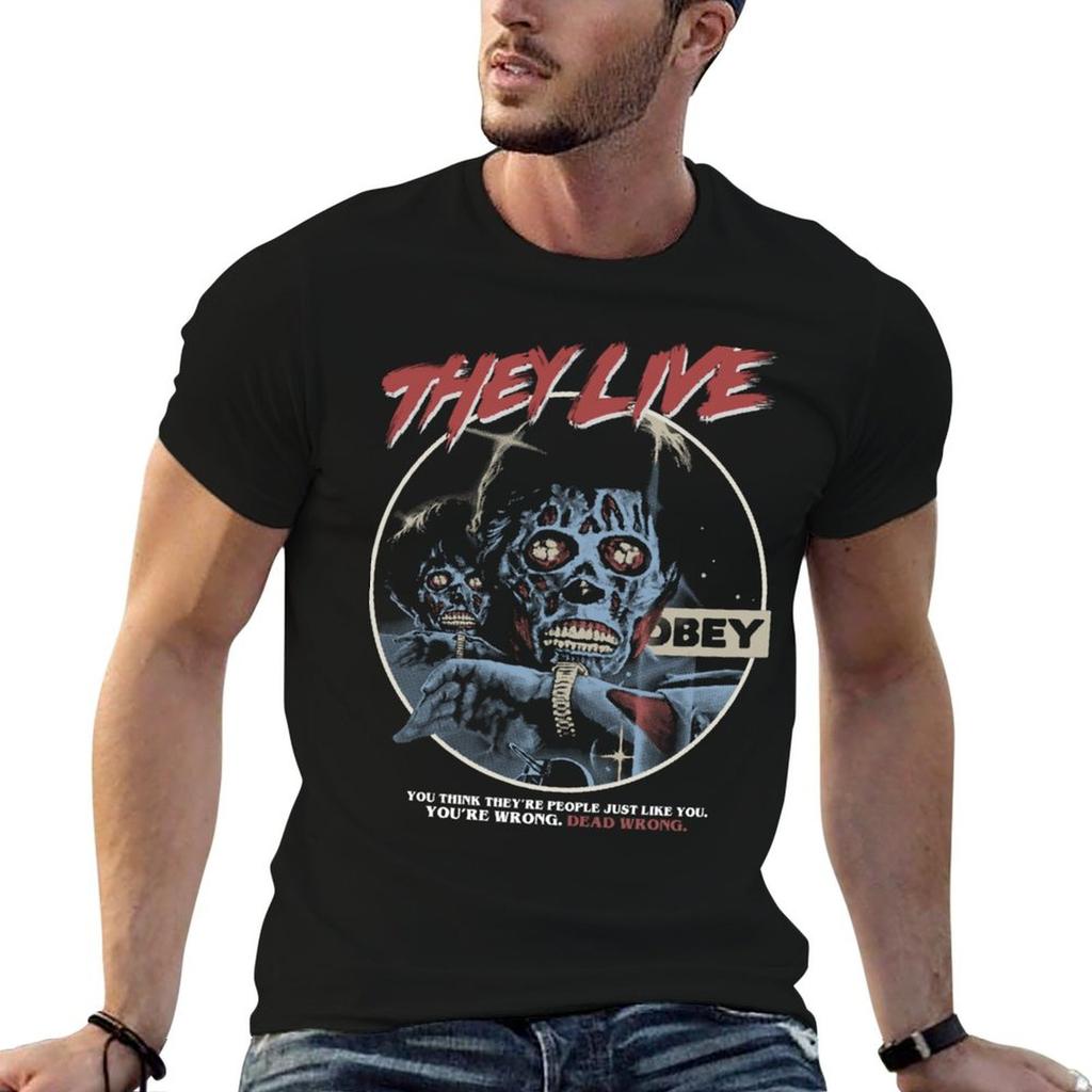 They Live John Carpenter Horror Tshirt T Shirts With Prints T Shirt Custom Print T Shirt Unisex 100 Cotton Luxury Brand Tshirt