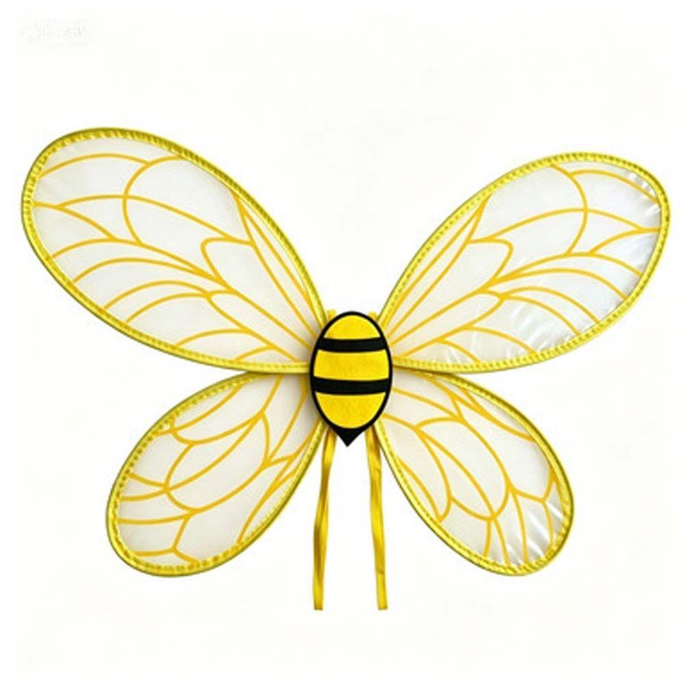 Insect Yellow Bee Fly Wings Bugs Kids Party Wings Lightweight Bee Cosplay Wings Suit Cosplay Event