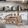 3D Wooden Puzzle Steam Train Model Building Toys Presents Brain Teaser Assembling Toy for