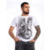 Summer Printed 3D Digital Cool Motorcycle Loose Plus Men's Casual Trendy Short Sleeved T-shirt Top