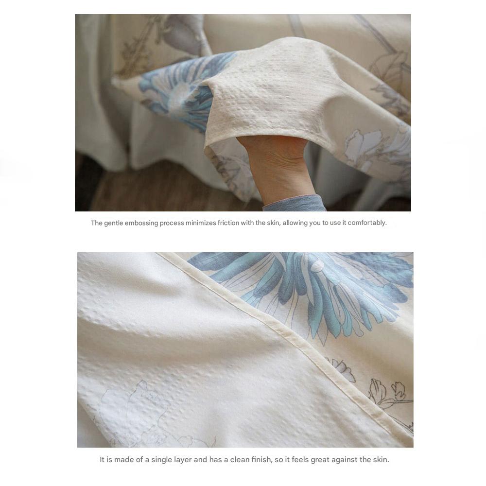 Однослойное стеганое одеяло Ripple Embo - Серый рисунок