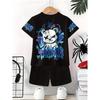 Мальчики повседневные 3D шорты футболка костюм, мальчики открытый футболка шорты костюм