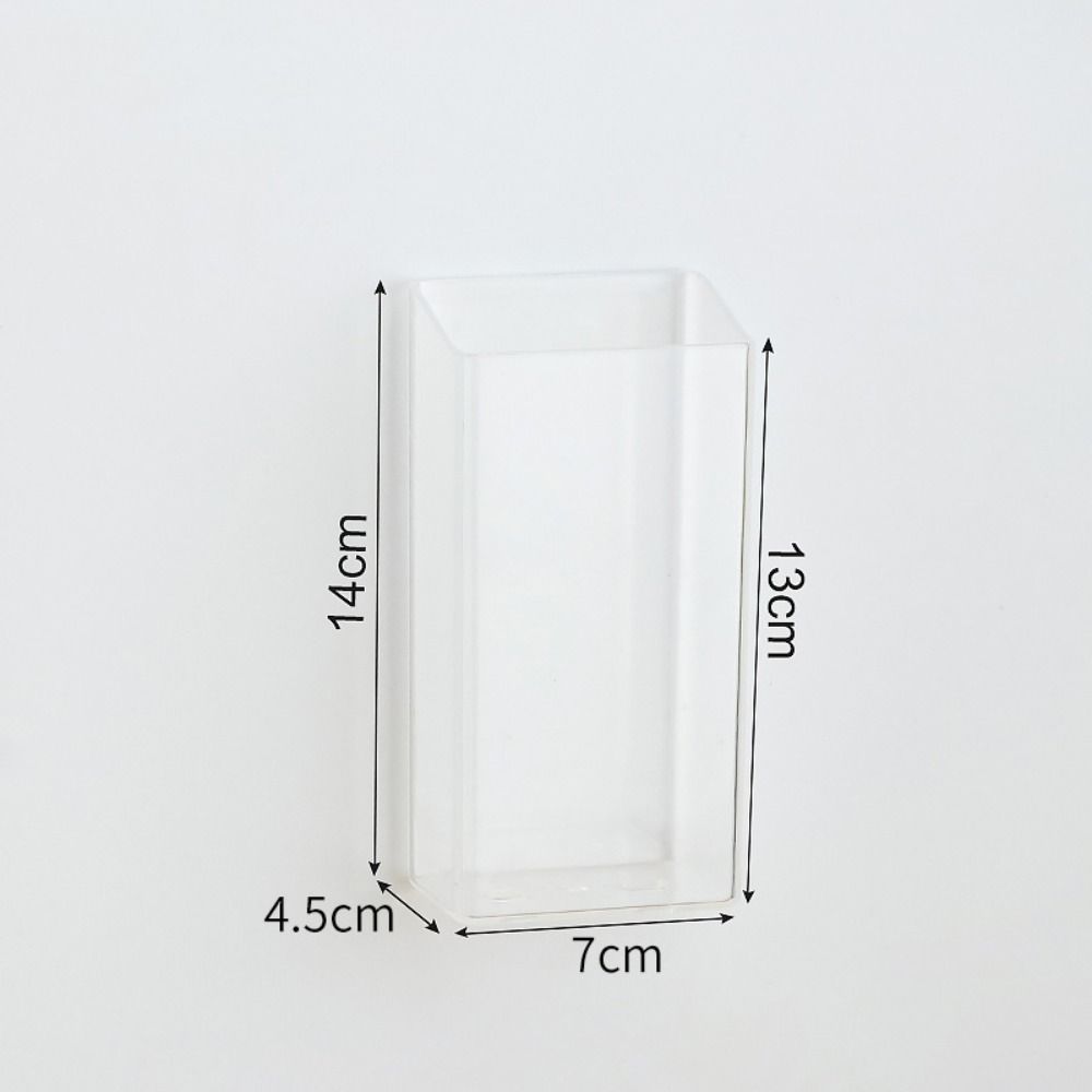 Adhesive Wall Organizer Wall Mounted Stationery Storage Box Multifunction Remote Control Holder