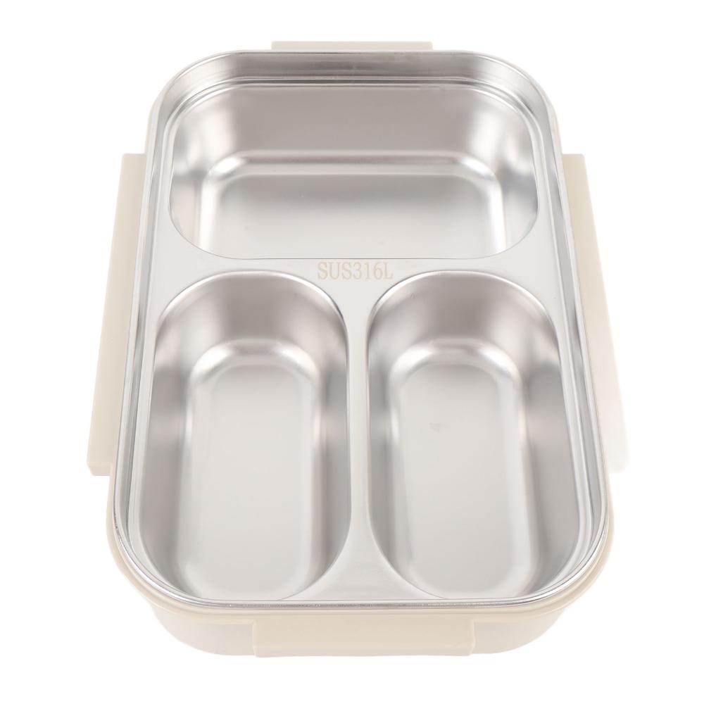 3 Compartments Compartment Lunch Box 1000ml Food Container Lunch Storage Container For Picnics
