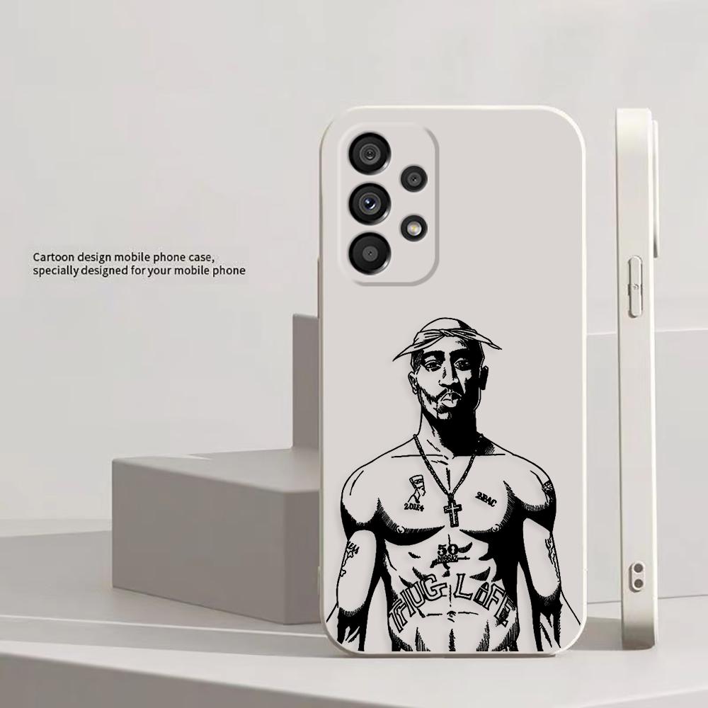 Чехол для рэп-исполнителя 2pac Tupac для Samsung Galaxy M33 M53 NOTE 20 10 8 A02S A03 A03S A04 A04E A05S A06 A12 A13 A14 A15 A20S