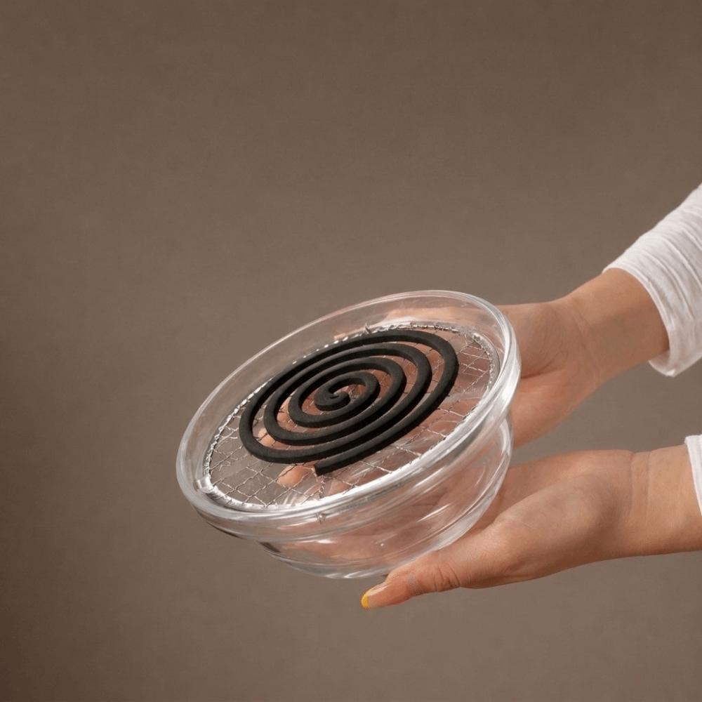 with Filter Screen Incense Holder Transparent Fragrance Censer Glass Incense Burner Home Decor