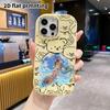 Phone case: 2D flat design suitable for iPhone 18 17 16 15 14 13 Pro protective case, couple style, surfing girl, Christmas and Halloween gifts