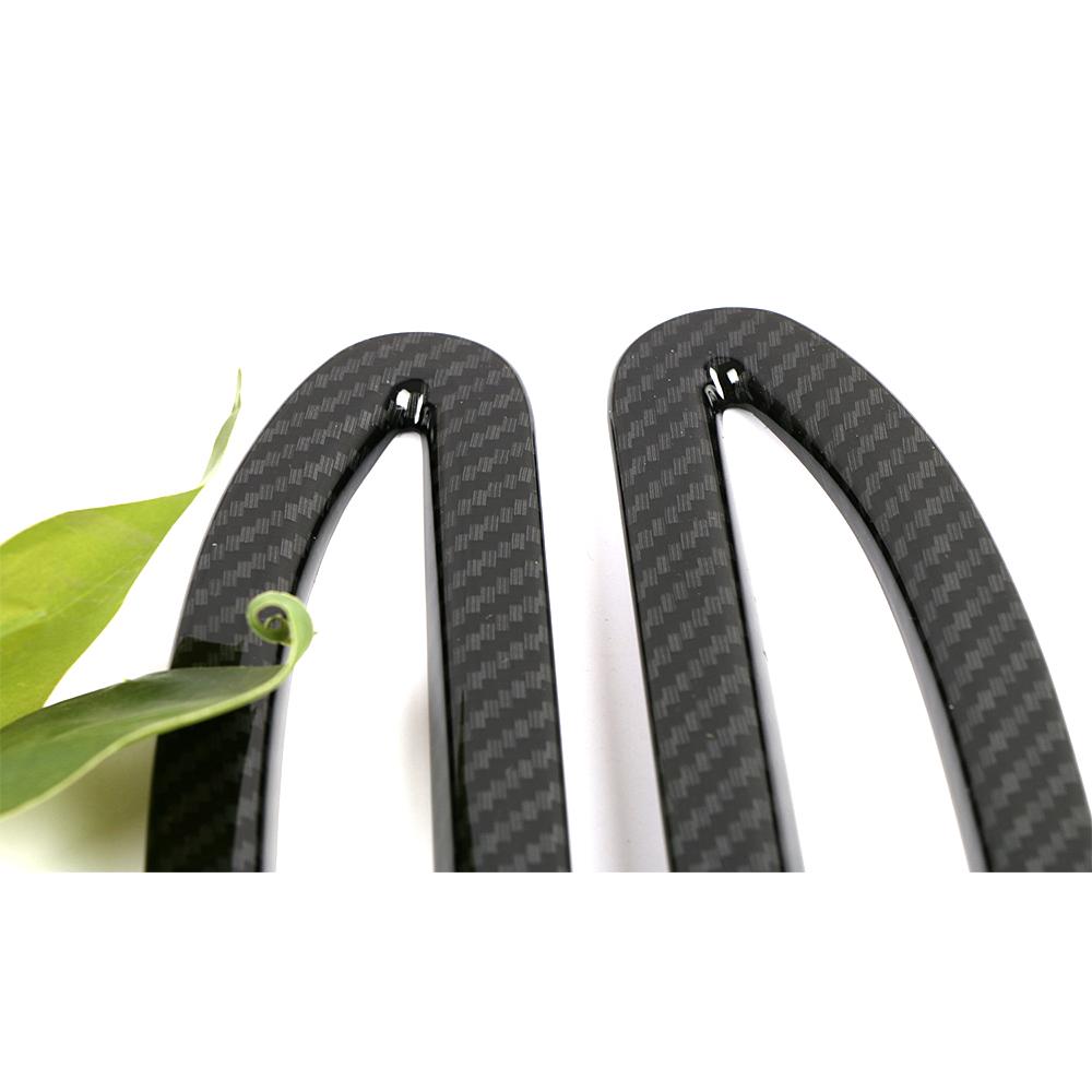 Цвет углеродного волокна для Mercedes Benz A Class W177 V177 A180 A200 A250 Автомобильный задний бампер противотуманная фара рамка декоративная накладка