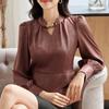 Весенняя женская рубашка высокого класса, темперамент, шикарная, красивая, рубашка, темперамент, пуловер с поясом