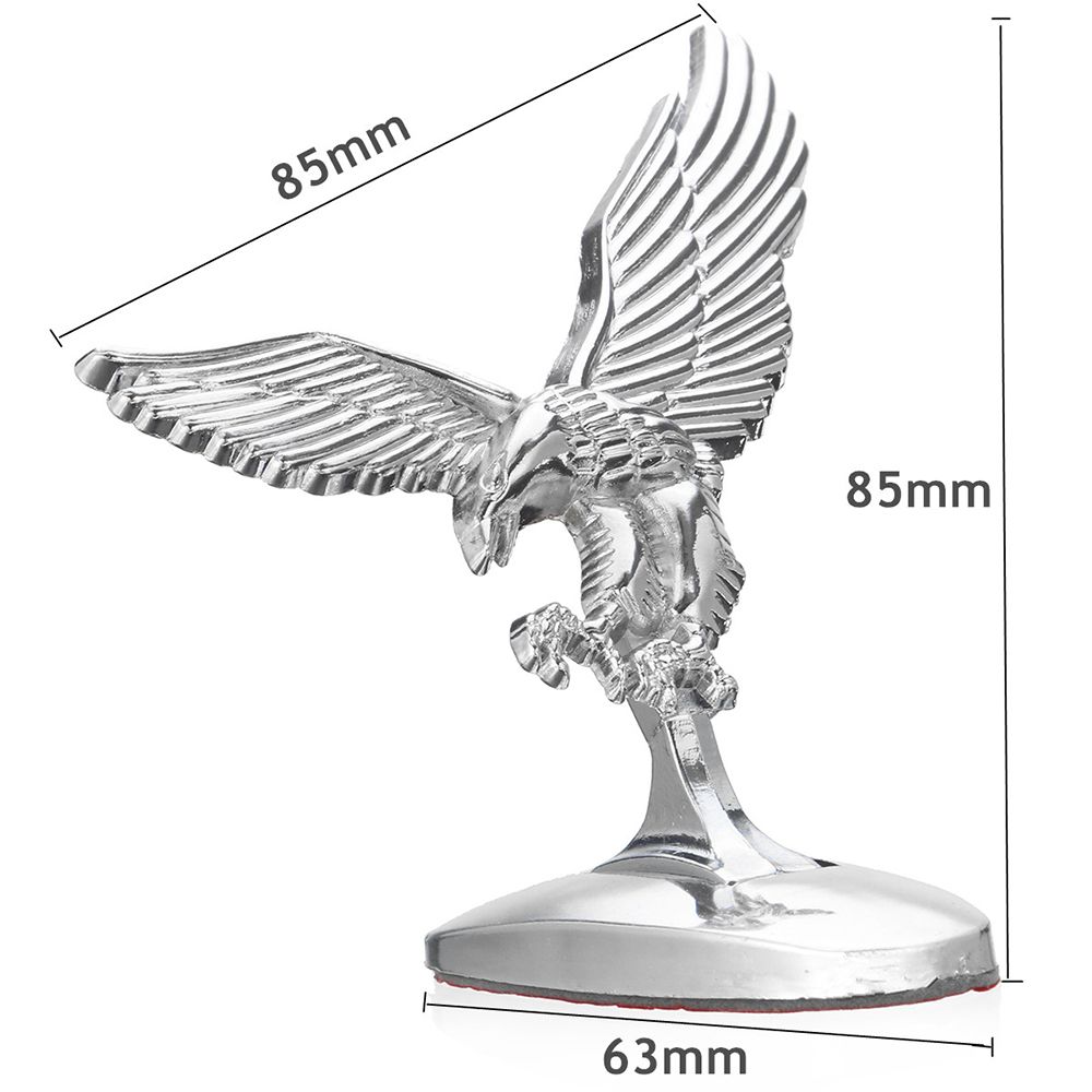 Логотип автомобиля 3D Ангел Орел Передняя крышка автомобиля Хромированный орнамент на капоте для авто Значок багажника Эмблема Наклейка Аксессуары для тюнинга автомобиля