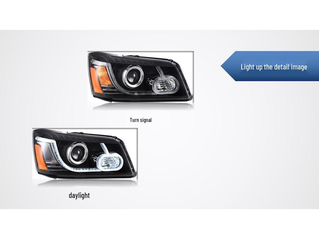 LED Headlight & Daytime Running Light Assembly for 2001-2007 US Toyota Highlander