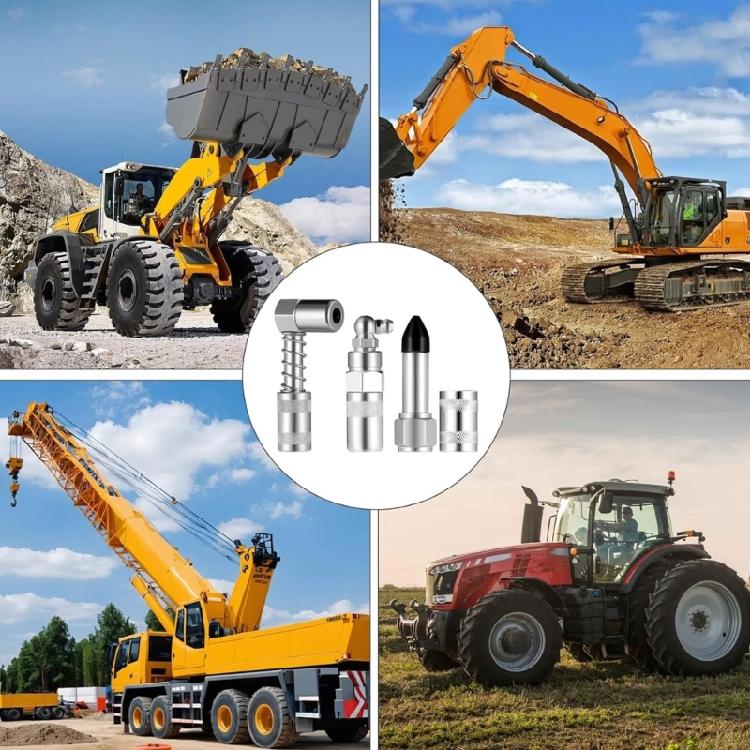 Multipurpose Lubrication Accessory Kit 90° Needle Nozzle, Dispenser, Injection Needle for Maintenance Machine Upkeeping