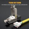 2000 МГц RJ45 Cat8 Cat7 Cat6A Разъемы 40G LAN Кабель 22AWG - 24AWG RJ45 Металлический Инструмент Кристаллическая Головка Панельная Цинк-Сплав Интернет-Штекер