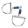 Horse Mouth Bit Stainless Steel Anti Biting Horse Mouth D Ring Snaffle Bit for Horse Farm Supplies