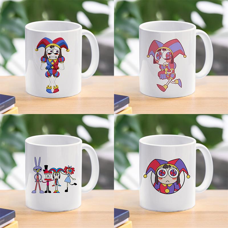Кофейная кружка с рисунком The Amazing Digital Circu, посуда, керамическая посуда Ponmi Jax Clown, домашнее использование, чашка для воды, кружка для творчества, подарок